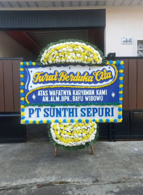 Papan Bunga Duka di Ciseeng
