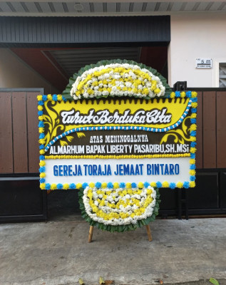 Papan Bunga Duka di Ciseeng